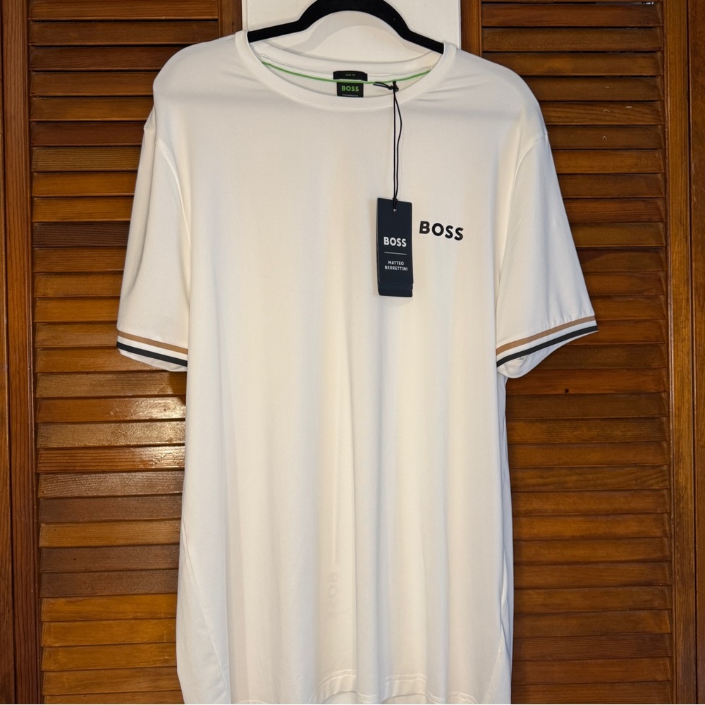 Boss White Short Sleeve Tee